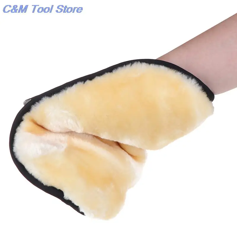 New 1pcs Glass Dust Household Gloves Coral Fleece Velvet Car Cleaning