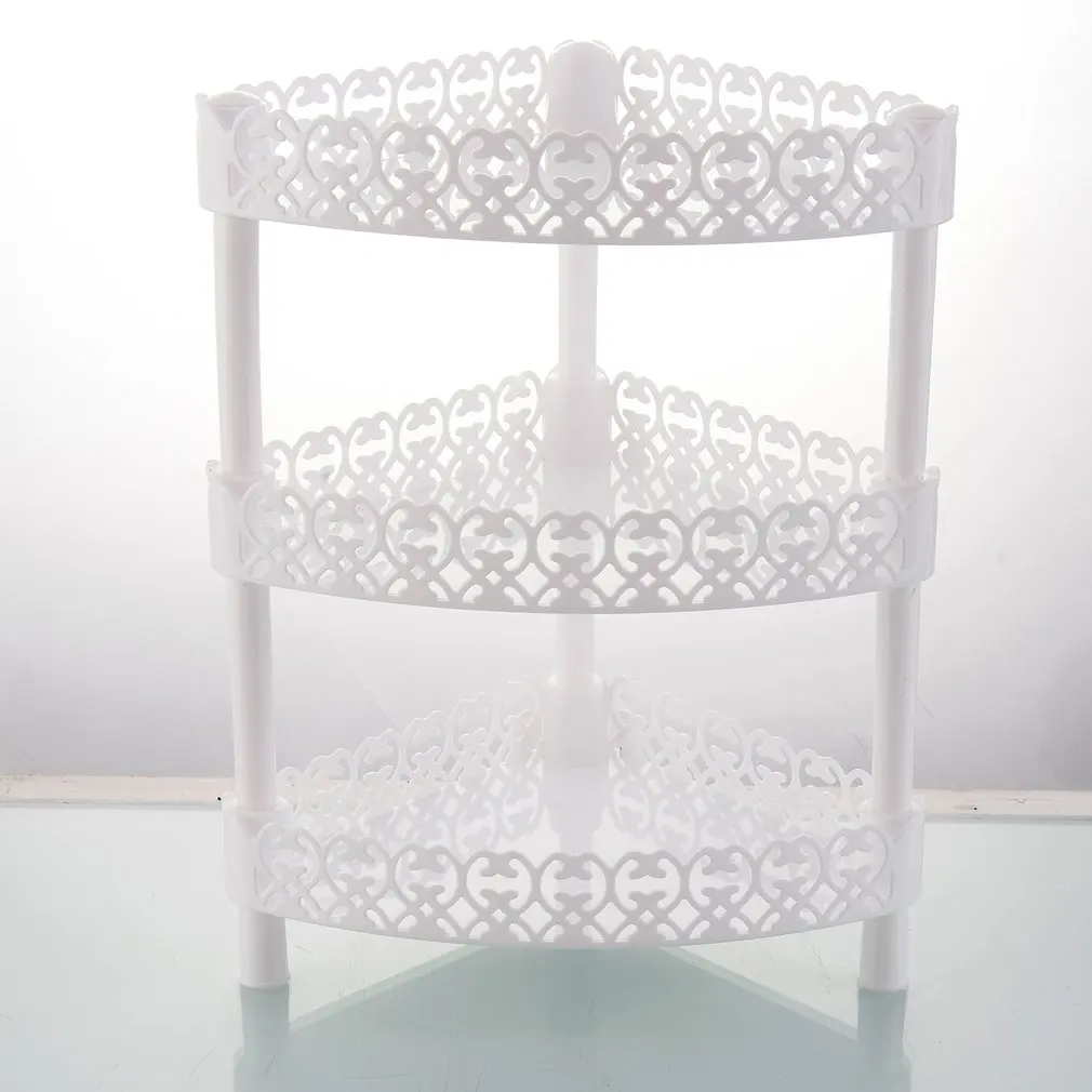 3 ярусная пластиковая присоска для ванной кухни аксессуары угловой стеллаж