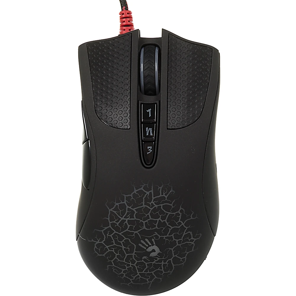 Мышь A4 Bloody AL9 Blazing черный лазерная(8200dpi) USB2.0 игровая(8but