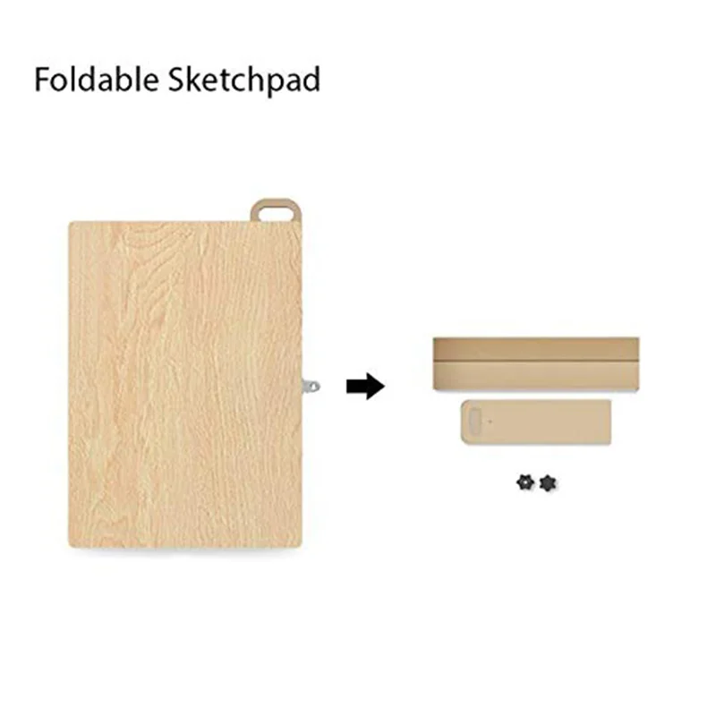 Foldable Wooden Art Drawing Board,Painting Board with Portable Bag for Floor, Great for Classroom, Studio or Field Use(Wooden