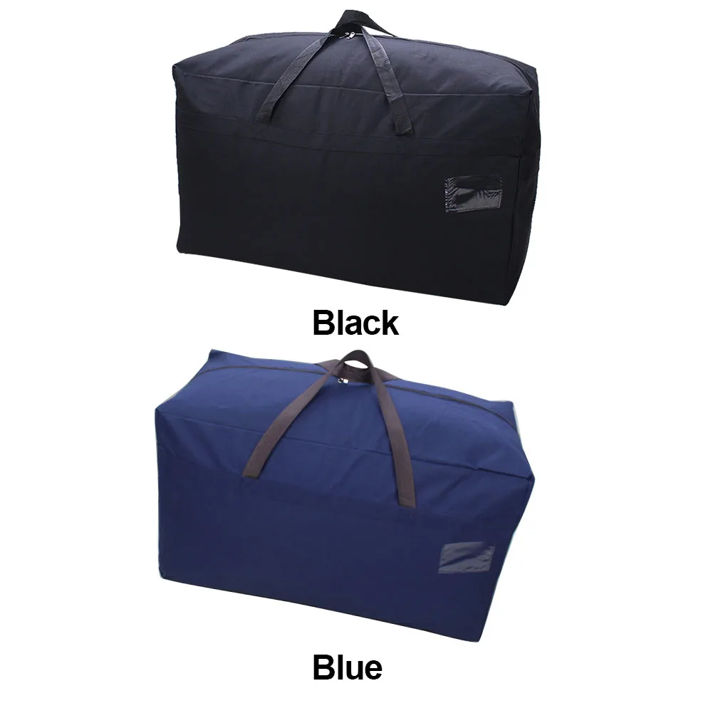 Unisex Quilt Oxford Cloth Soft Thicken With Handle Organizer Luggage Zipper Travel Storage Bag Waterproof Large Capacity