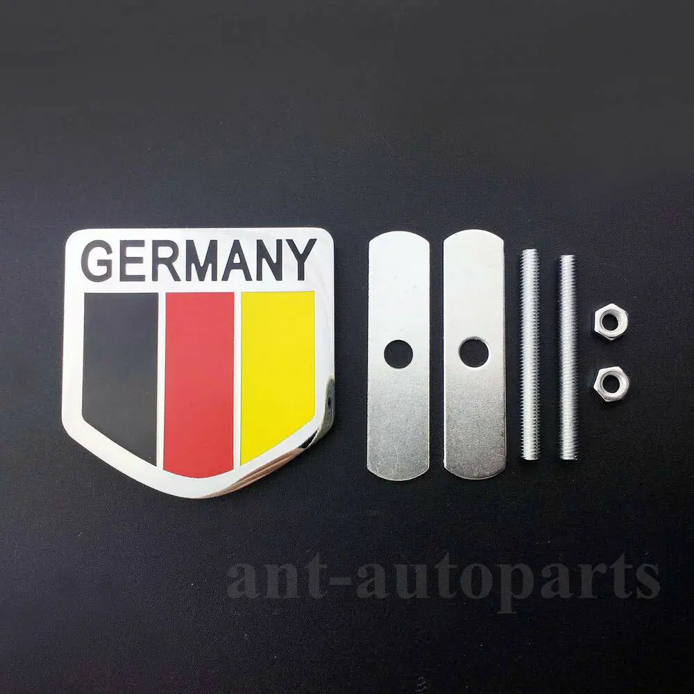 

Metal Chrome Germany Flag Car Auto Front Grille Grill Emblem Badge Decal Sticker