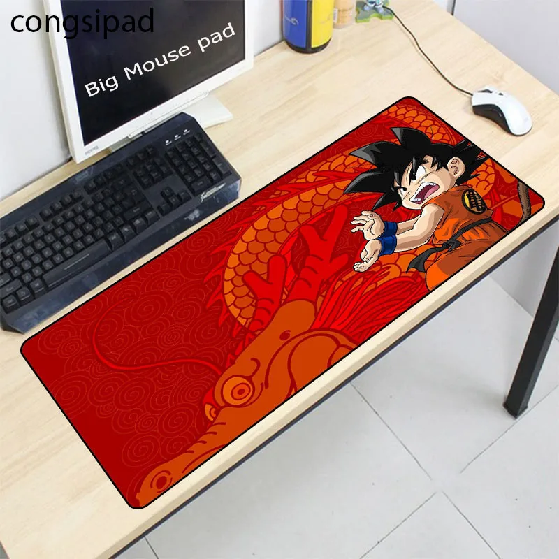Dragon Ball Z Аниме Мышь большой 40x9 0/30x6 0/70/80/90 см клавиатура Коврик Бесплатная доставка