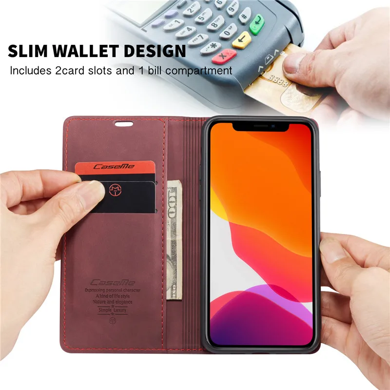 HYSOWENDLY Ретро Флип Чехол для мобильного телефона iPhone 5 s 6 7 8 Plus X XR XS Max Роскошный кожаный бумажник слоты для iPhone 11 Pro Max Fundas