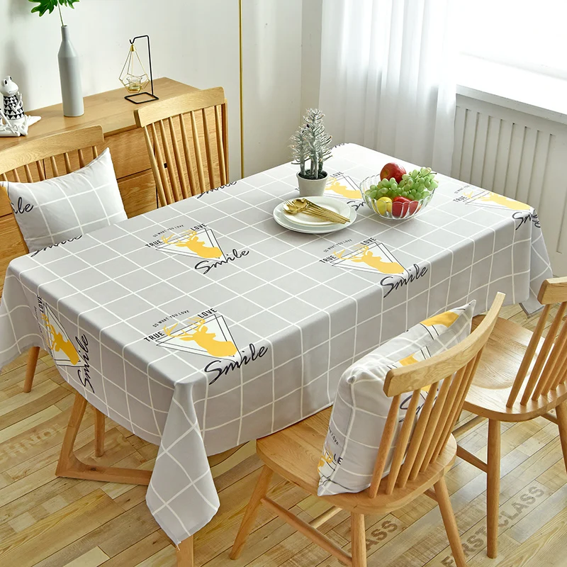 O Waterproof Oilproof Tablecloths Geometric Print Table Cloth Desk Background Cloth Table Cloth Home Decor Manteles Toalha De Mesa - Цвет: O