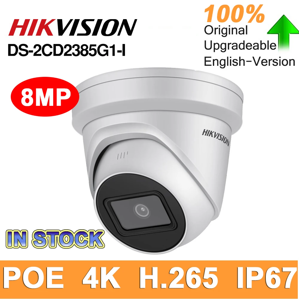 Hikvision оригинальная DS-2CD2385G1-I 8MP IP купольная камера безопасности H.265 HD CCTV POE WDR камера распознавание лица Питание от Darkfighter