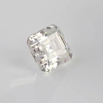 

Moissanite Test Positive Reference Weight 13 Carat 14x14mm DEF Color Moissanite Asscher Cut VVS For 10/14/18K Wedding Ring