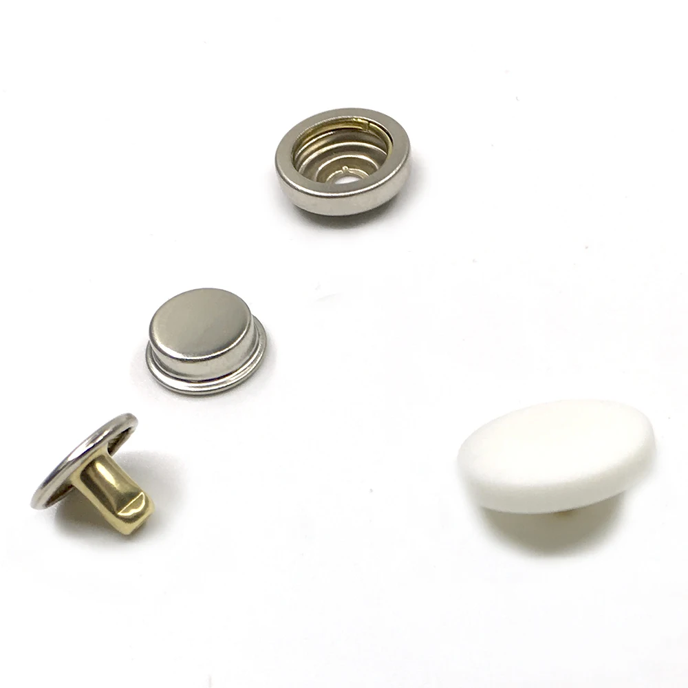 20sets Black Snaps T3T5 T8 buttons top cover Black and white nylon Buttons Plastic snaps button Rivet Button accessories 4
