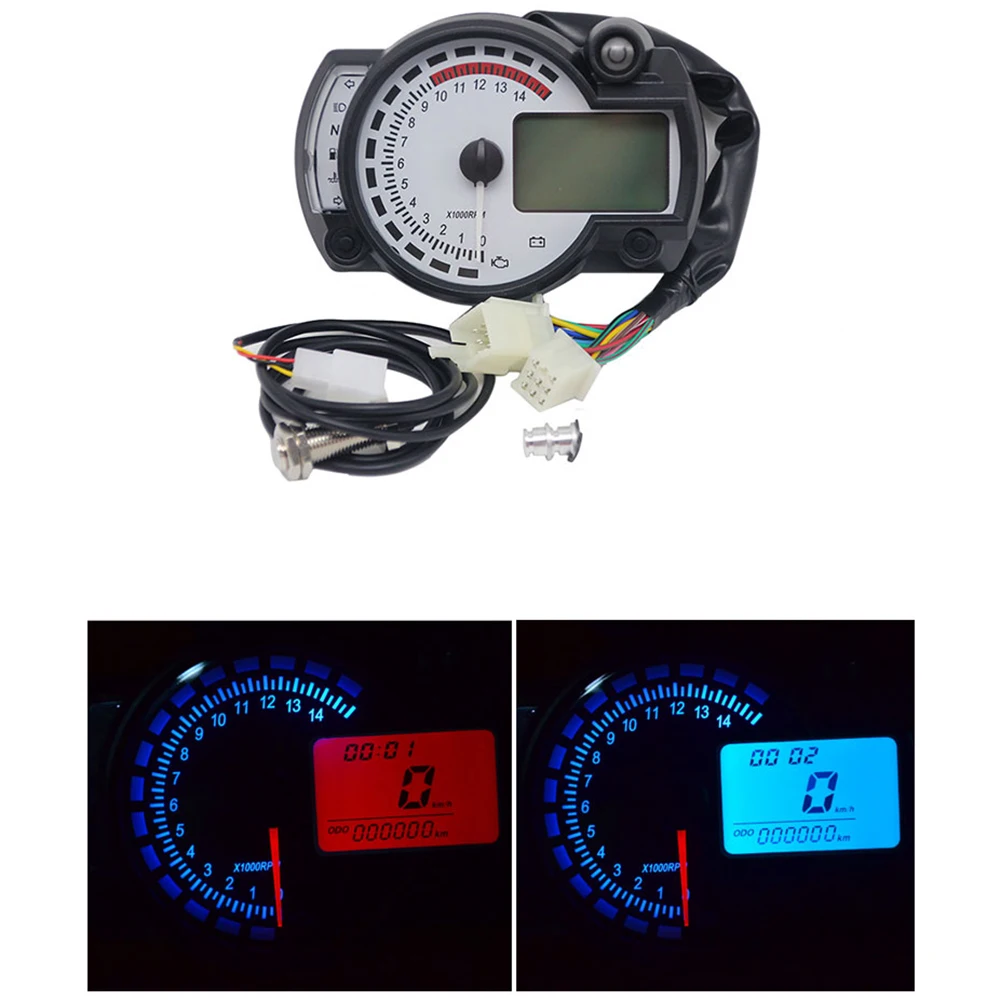 ALCON Motocycle LCD цифровой KOSO Спидометр Тахометр одометр Регулируемый мотоцикл 15000
