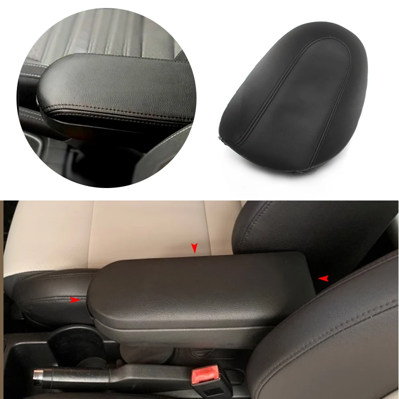 

Car Center Armrest Control Box Cover Microfiber Leather Sticker Trim For VW Golf 4 MK4 Jetta Bora Beetle Passat B5 1999 - 2005