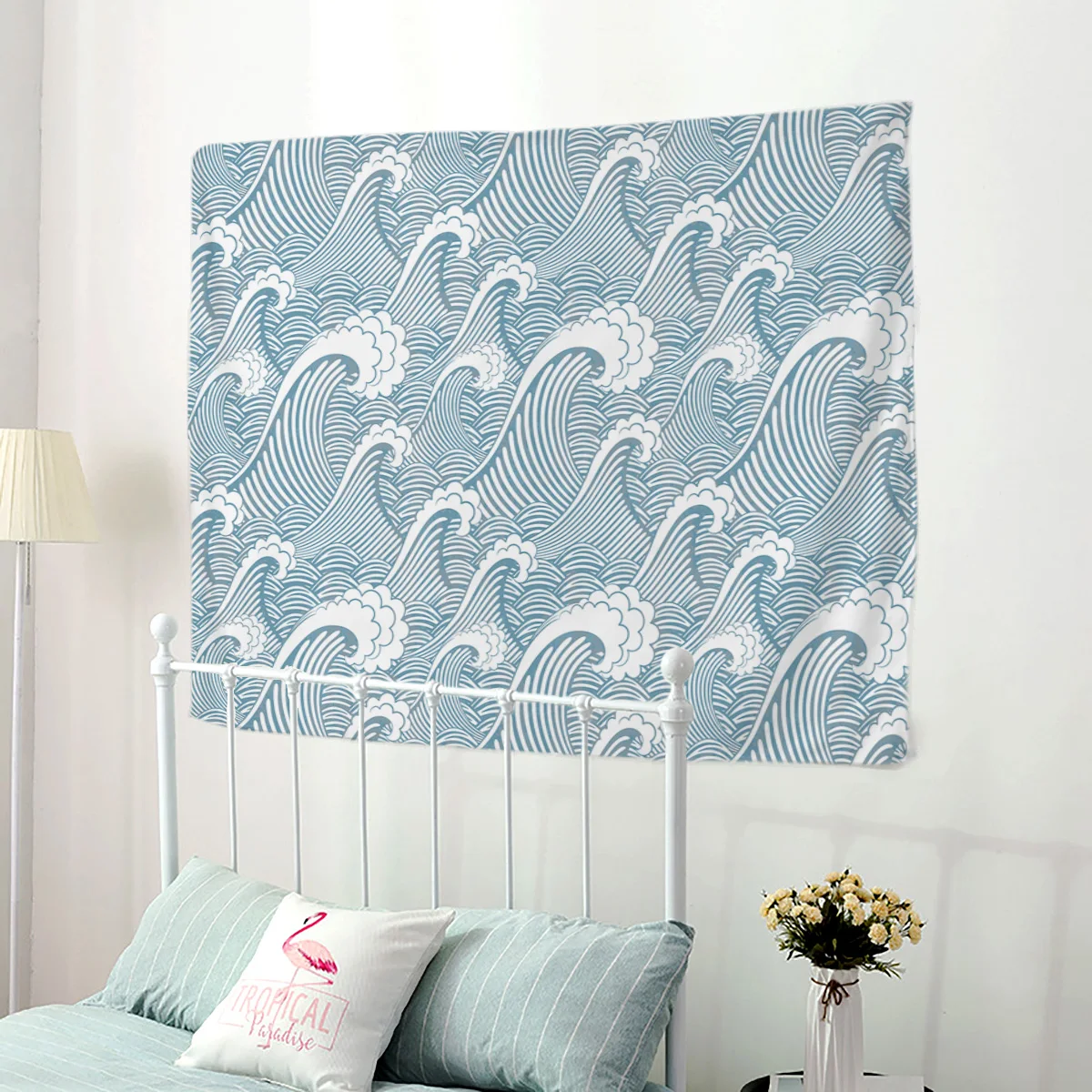 Japanese Sea Wave Wall Tapestry Beach Towel Home Decoration