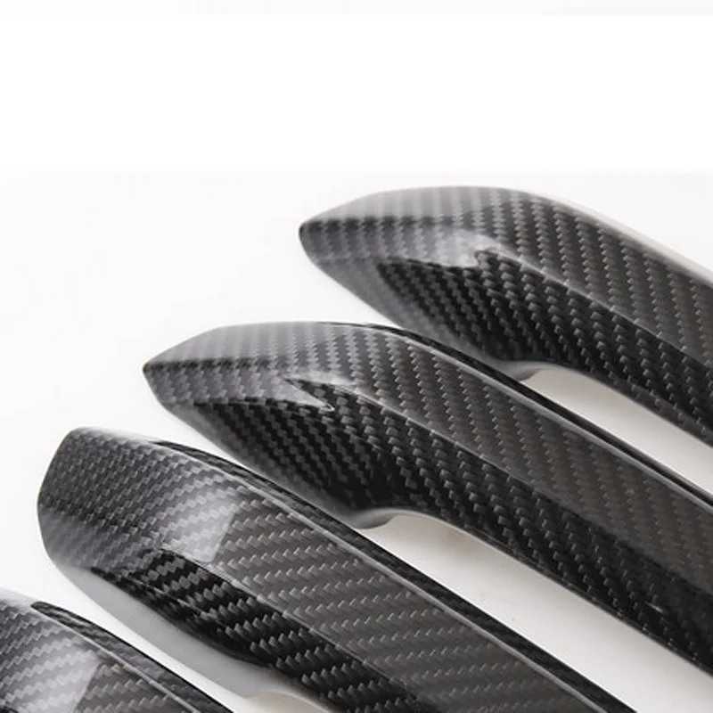 Автомобильный Стайлинг для Audi Carbon Fiber Автомобильная дверная ручка для внешней отделки крышки для Audi A4L