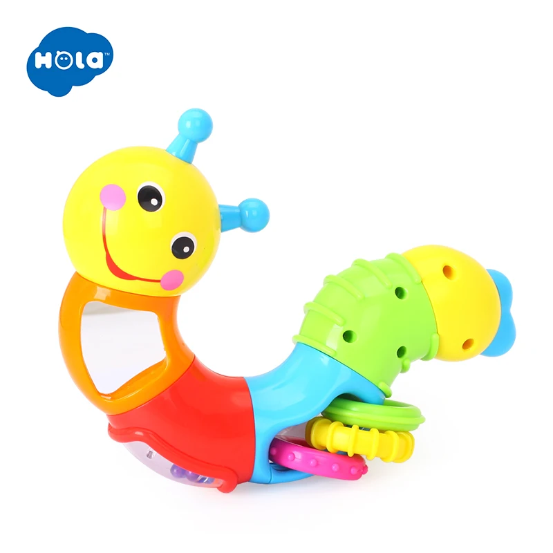 HOLA TOYS 786B детская забавная погремушка игрушечные червяки вставка головоломка