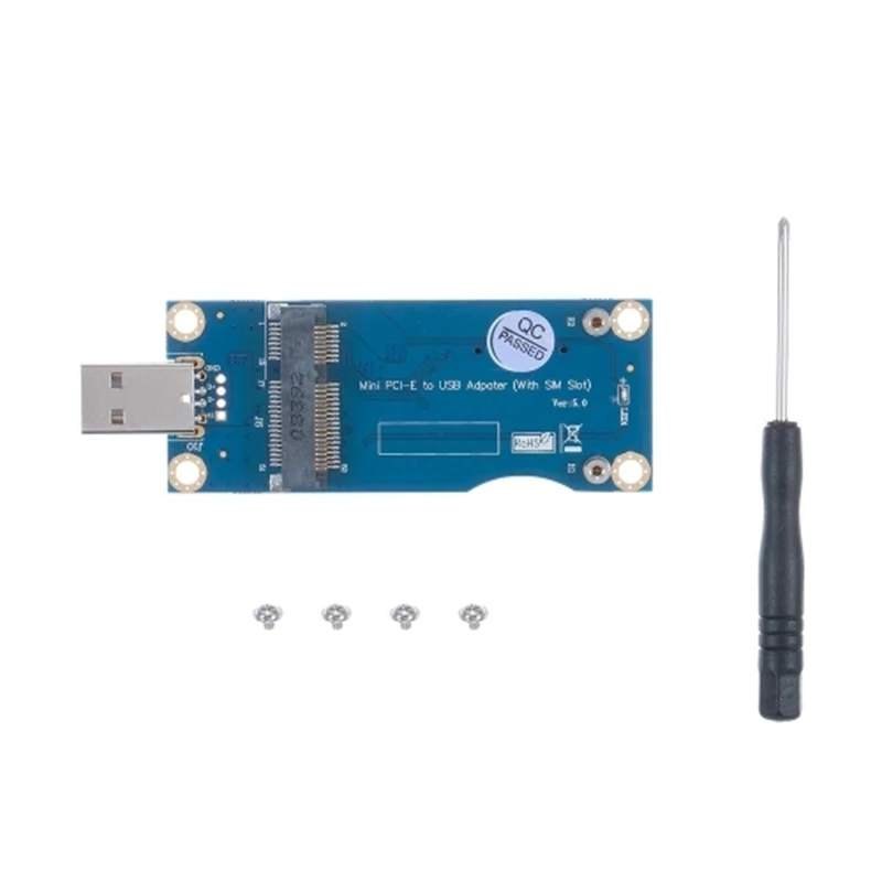 

Mini PCI-E to USB Adapter Card WWAN Test Converter Adapter Card 3G/4G Module with SIM Card Slot