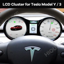 Car LCD Instrument Cluster Retrofit Multimedia Digital Dashboard for Tesla Model 3 / Model Y Head-up Display Panel Gauges