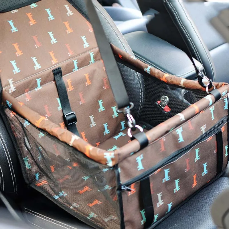 Собака дышащий транспортное средство для перевозки домашних животных Pet Carrier защитная сетка Складной Собака Щенок Кот посылка стабильный Pet Автокресло передних сидений