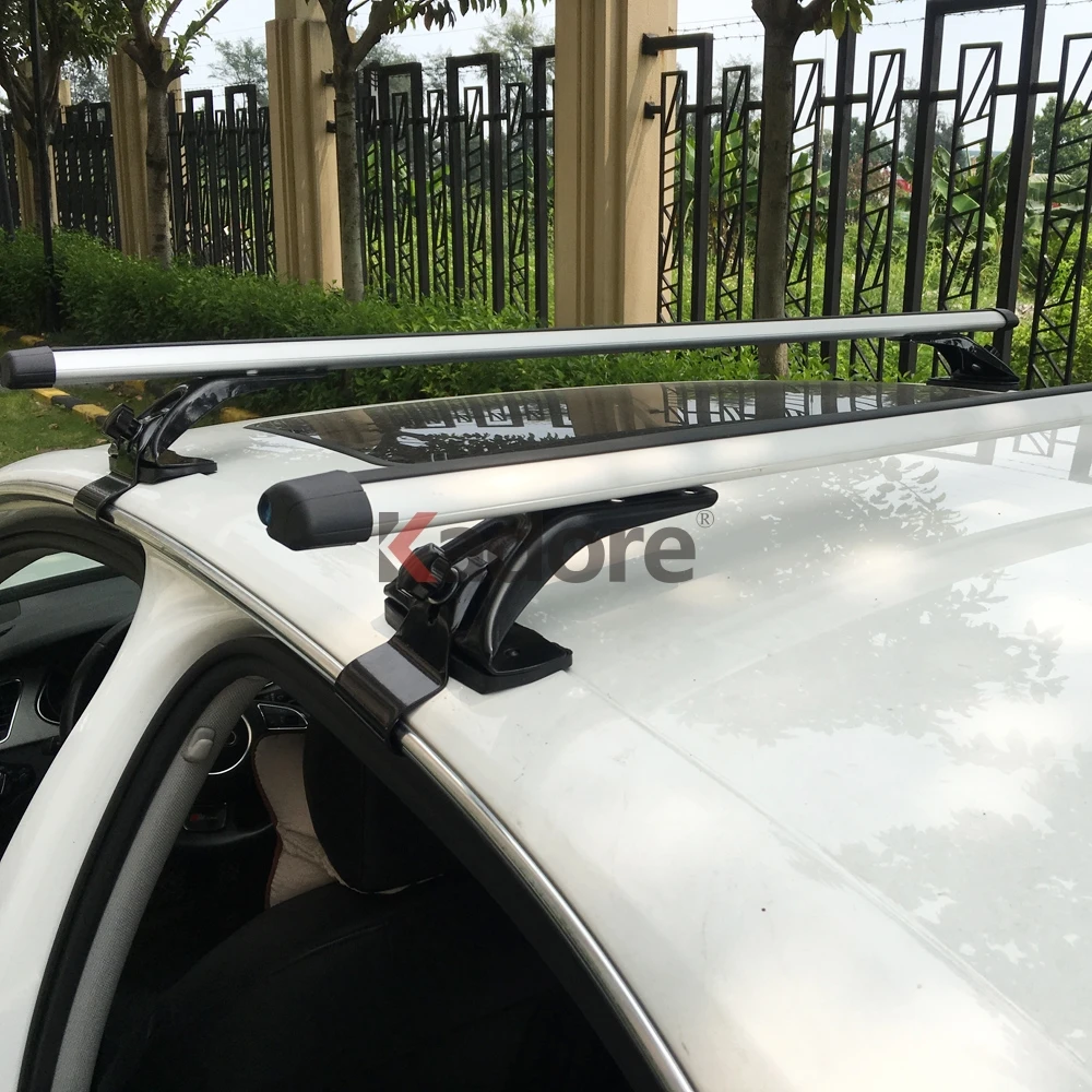 Алюминиевый сплав Универсальный RoofRack автомобильный верхний багажный багажник на крышу поперечный бар с противоугонным замком для всех седан 4 двери модель автомобиля