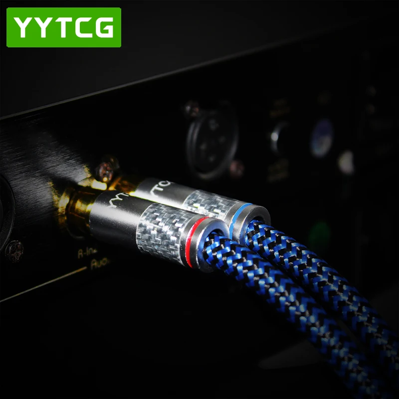 YYTCG Hifi Audio Cable Mini Jack 3 5mm to 2 RCA for Car AUX PC Headphone Mobile 1 8 3 5 to Dual RCA Speaker Cable 1M 2M 3M 5M