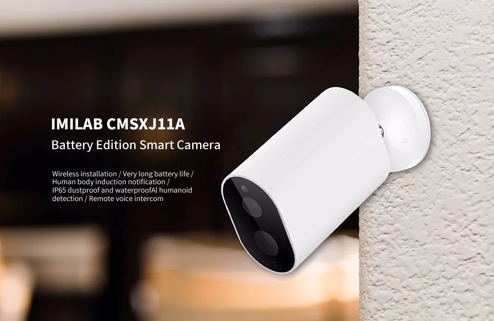 Xiaomi Mijia смарт-камера батарея шлюз CMSXJ11A 1080P 120 градусов F2.6 AI Humanoid обнаружения IP Беспроводная камера s Cam
