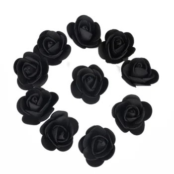 

500Pcs/Lot These Flowers Are Used To Decorate Flores Man-Made Decorative Roses Head Rose Bear Wedding House Artificial Flower Bl