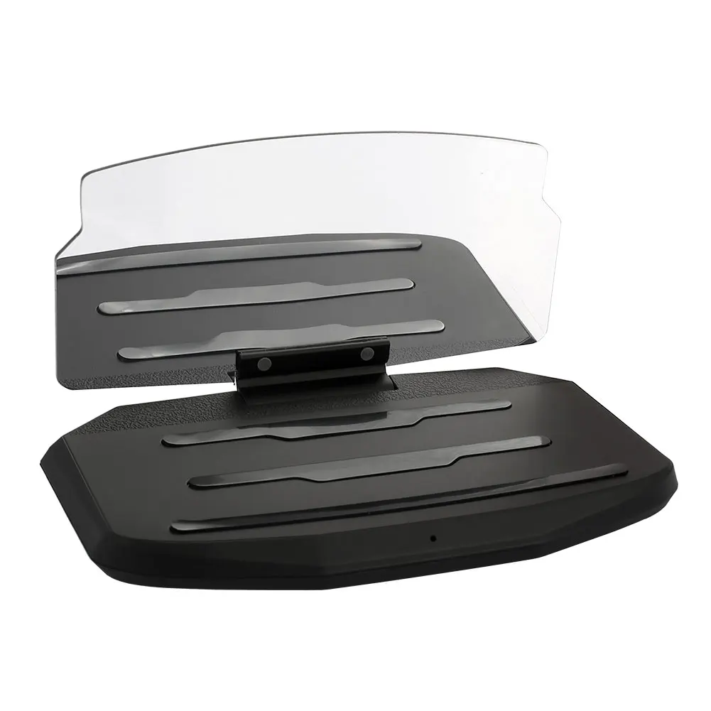 Phone HUD Stand Projection Bracket Multi-Functional Car GPS Holder Head-Up Display Wireless Charger DC 5V Black