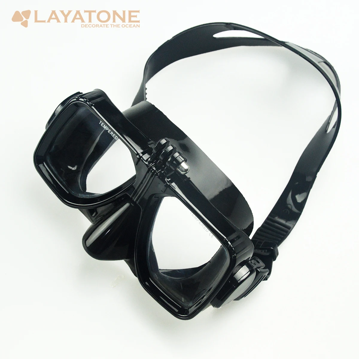 LayaTone/маска для дайвинга с панорамным видом для взрослых, силиконовая маска для подводного плавания, прозрачная маска из закаленного стекла для дайвинга, маска для плавания