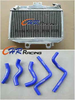 

Radiador completamente de aluminio para HONDA CR125R CR125 CR 125 R 1998-1999 98 99 + BLU manguera