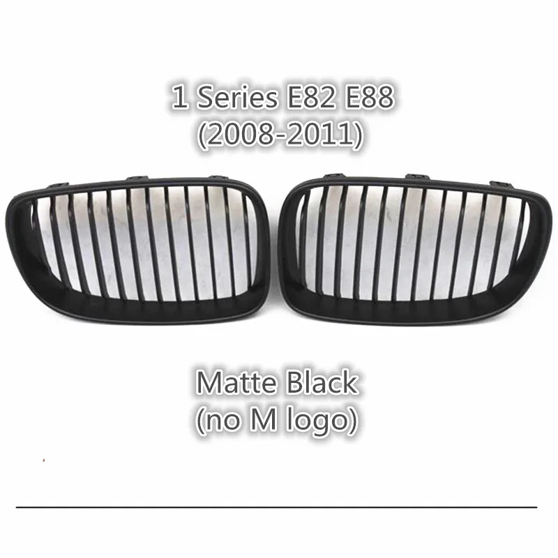 1 серия E82 E88 передняя решетка ABS Глянцевая м цвет решетка для E87 E88 2008-2011 118i 118d 120i 120d 123d 125i 128i 130i - Цвет: Matt black