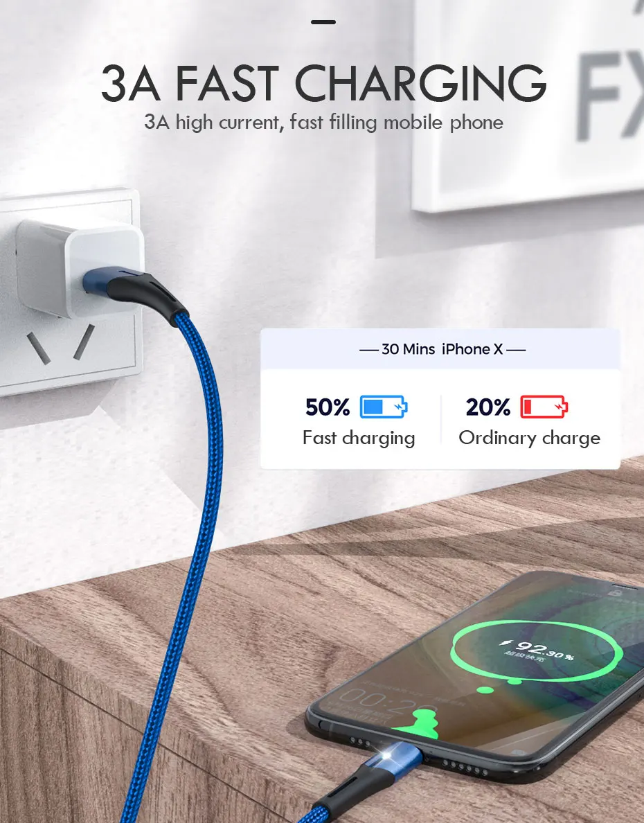 Кабель ISIDO usb type-C для huawei P20 P30 Lite Quick Charge 3,0 USB C кабель для Honor 20 V30 кабель type-C Быстрая зарядка USB C провод