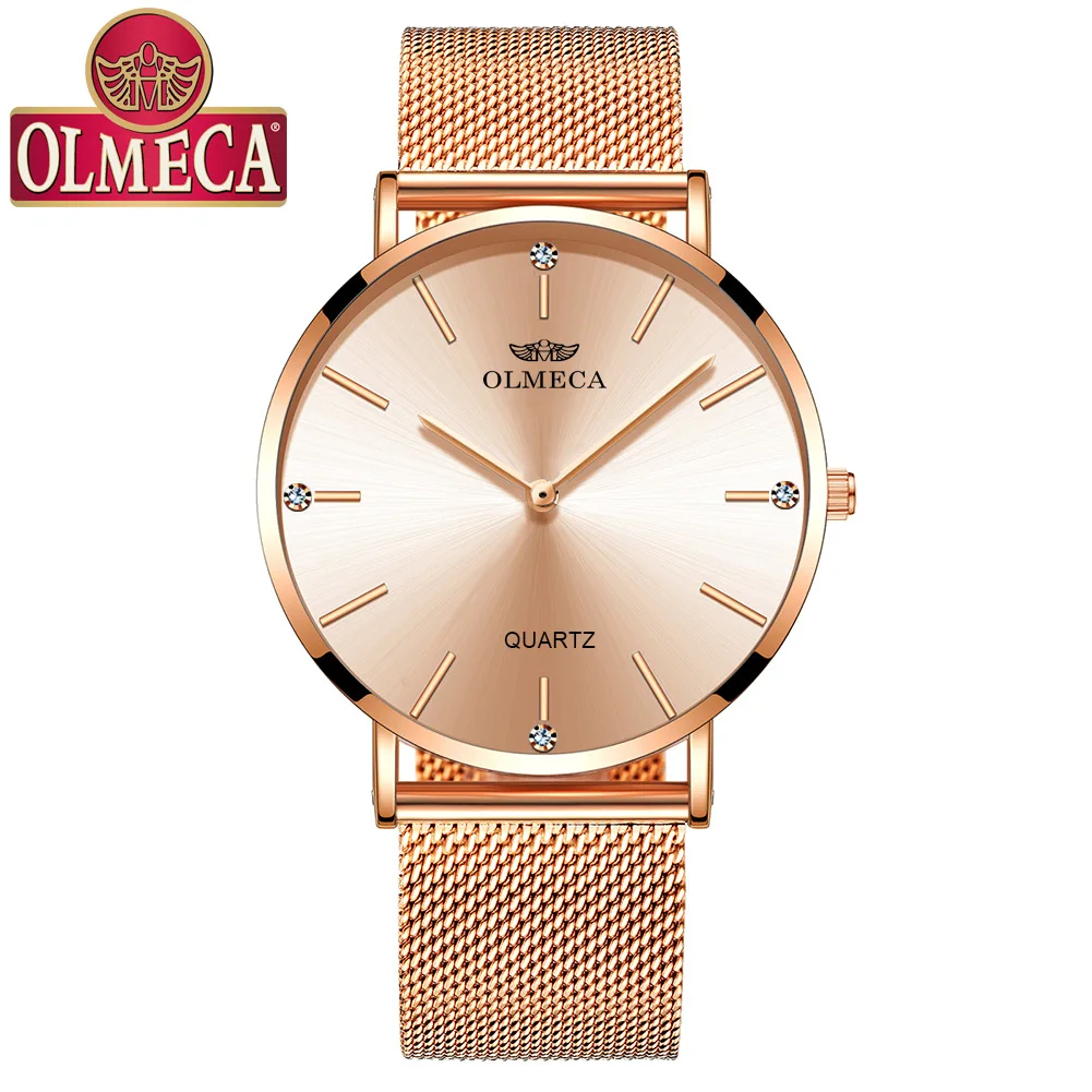 Relogio Feminino модные брендовые Роскошные ультра тонкие кварцевые часы женские с