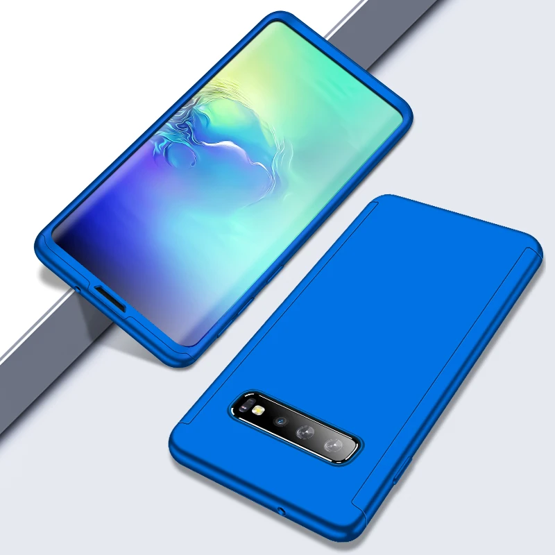 360 Полное покрытие противоударный чехол для samsung Galaxy A50 A70 A10 A20 A20e A30 A40 A60 крышка S8 S7 S9 S10 S10e Note 8 9 10 плюс Чехол - Цвет: Синий