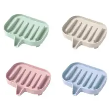 1 шт. креативный круглый быстрый дренаж для мыла коробка PP Пшеничная солома материал дно повышенной конструкции Штабелируемый нескользящий конфетный цвет мыльница