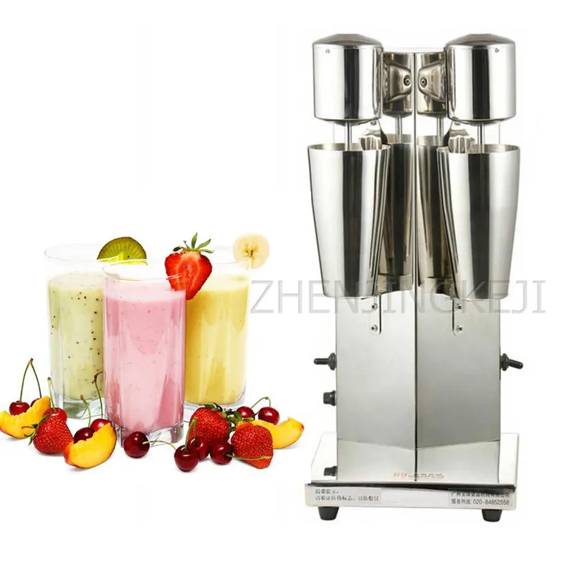 110V/220V Commercial Milkshake Machine Electric Stainless Steel Double-head Mixing Milk Froth 300W Tea Blender | Бытовая техника