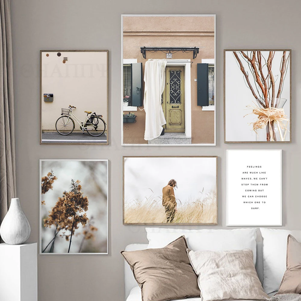 

Nordic Poster Flower Canvas Painting Landscape Picture Wall Bedroom Ar Print Decoration Pictures For Living Room Decor Unframed