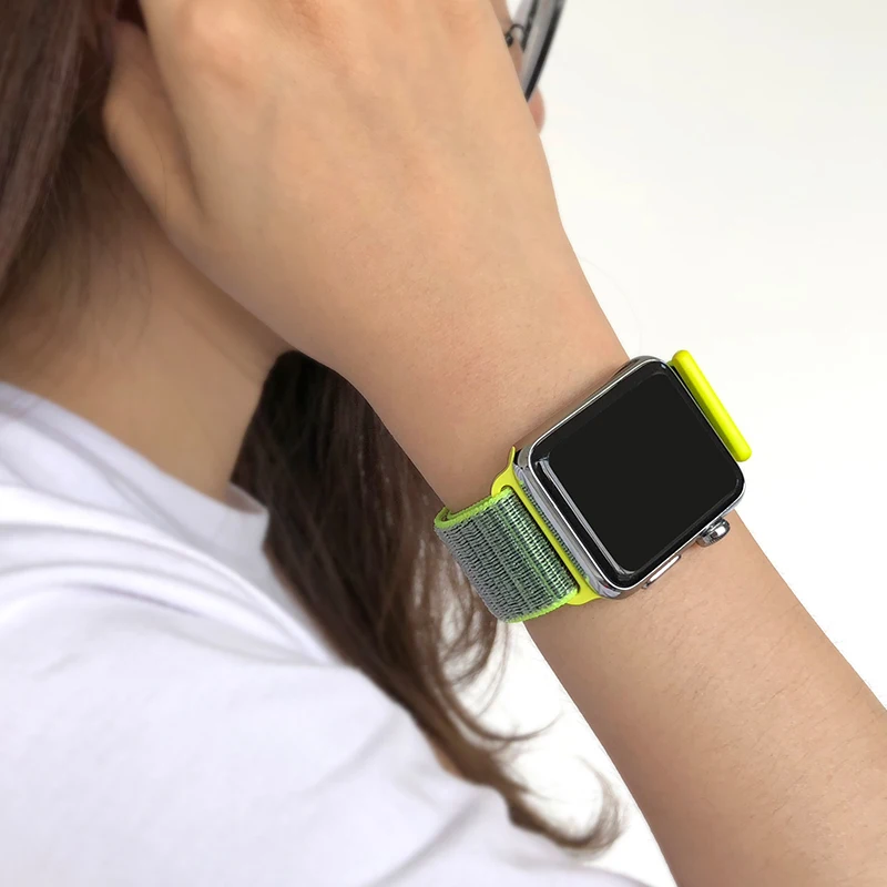 Ремешок для часов Apple Watch 38 мм 42 мм нейлоновый мягкий дышащий сменный ремешок для iWatch Band 40 мм 44 мм спортивная серия 5 4 3 2 1