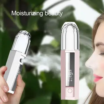 

Handheld LCD Display Face Skin Moisturizing Mist Spray Water Steaming Humidifier Providing Good Moisturizing Effect