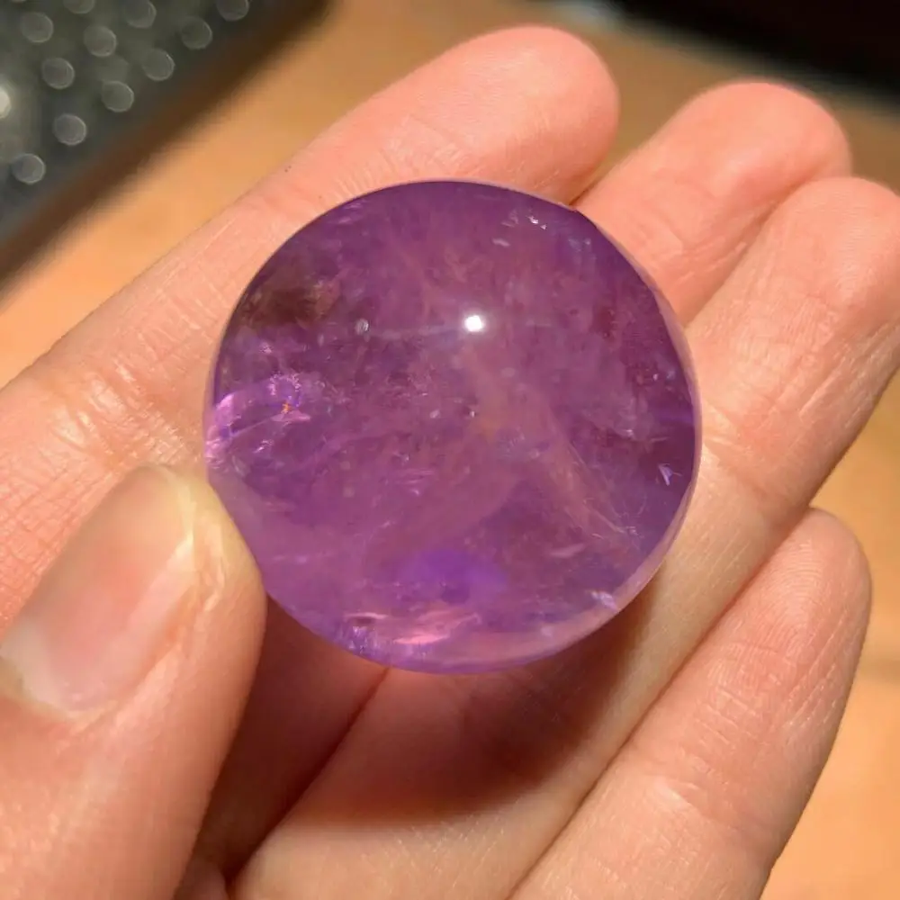 AAA Amethyst Rainbow Quartz Crystal Sphere Ball Healing Stone 30mm + Stand 1pc | Дом и сад