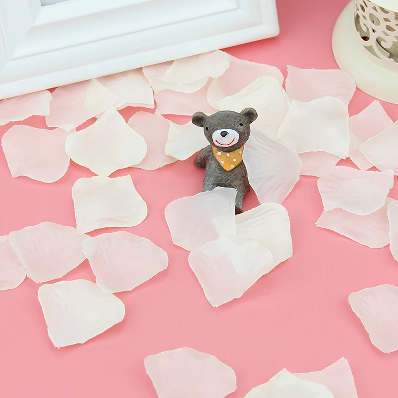 100 шт./компл. шелковые искусственные лепестки роз для свадебной вечеринки дома