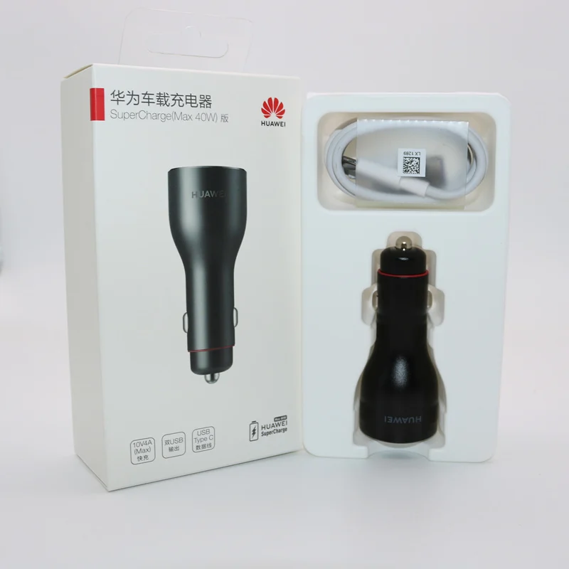 CP37 36g 5A кабель huawei SuperCharge автомобильное зарядное устройство 40 Вт 2 USB для huawei mate 30 Pro P30 Pro mate 20 Pro X - Тип штекера: Car charger x box