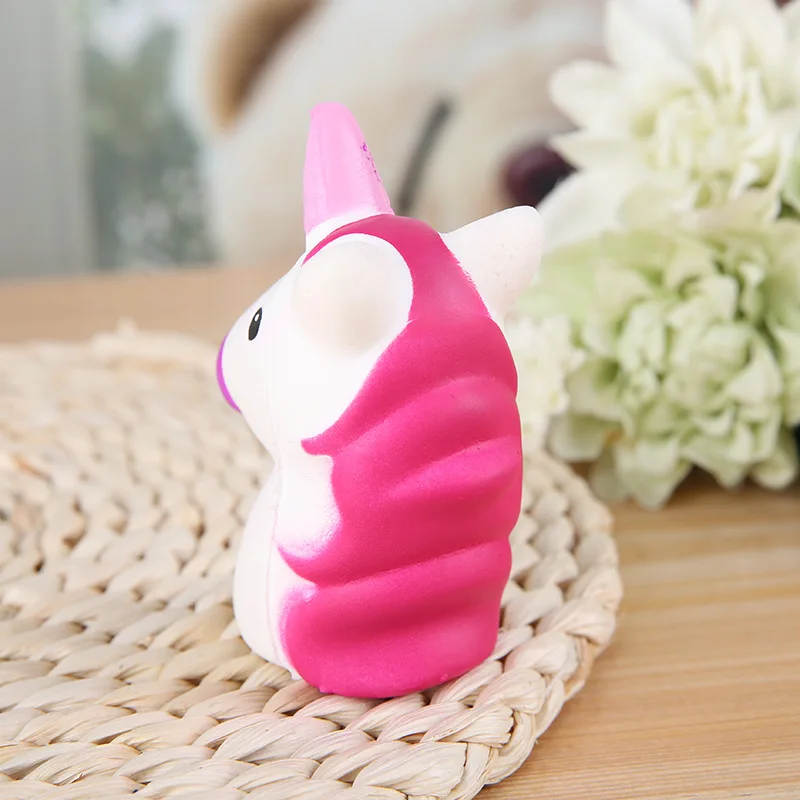 Kawaii, мягкие игрушки для детей, единорог, забавная антистрессовая игрушка, милый мультфильм, медленно поднимающийся, мягкие игрушки, детский подарок