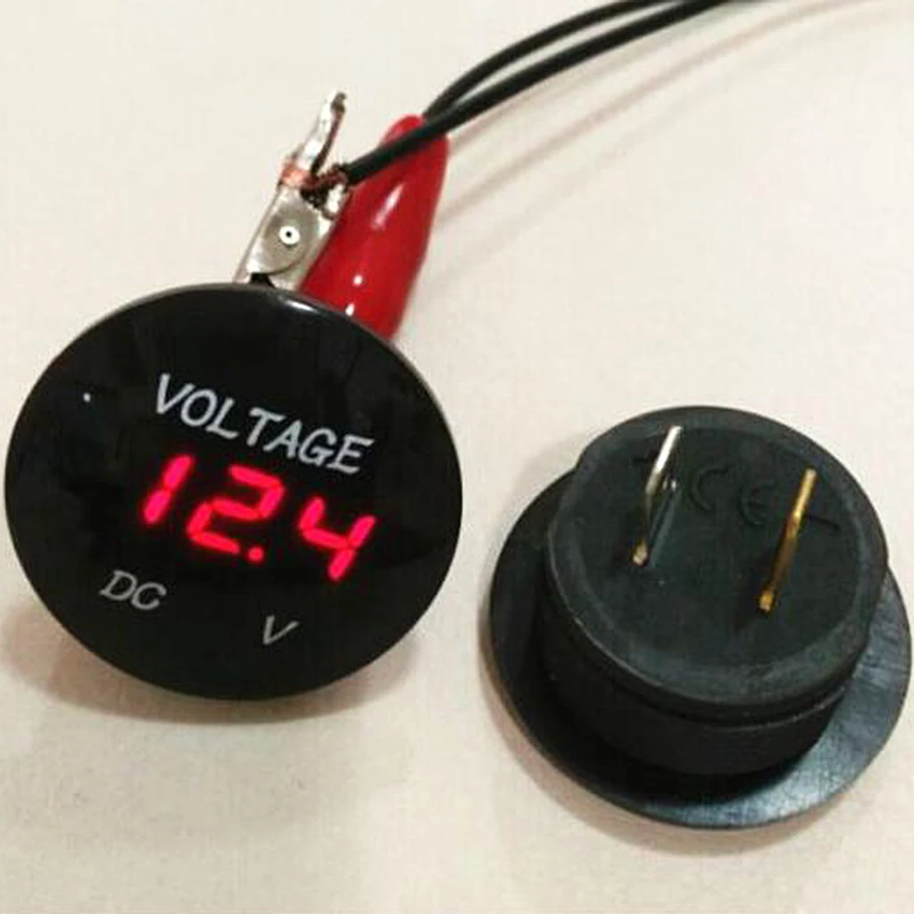 12 V-24 V Автомобиль Мотоцикл лодка синий светодиодный DC Цифровой Дисплей вольтметр 6 V-30 V