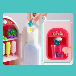 Игровой домик мини-кухня холодильник девочки дети принцесса эмуляция игрушка кукольный дом девочки дети подарок на день рождения