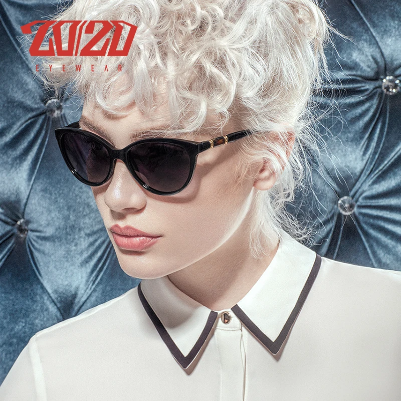 

20/20 Brand Design Vintage Polarized Cat Eye Sunglasses Women Gradient Lens Sun Glasses Shades Female Eyeglasses Oculos PL356
