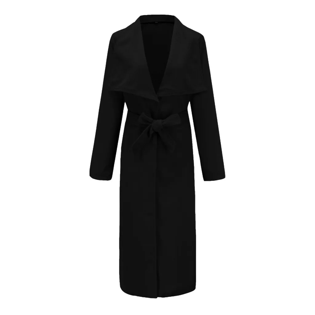 Casaco feminino, шерстяное пальто, для женщин, зимнее, с отворотом, на пуговицах, длинный Тренч, зимнее пальто, женская куртка, Женское пальто, верхняя одежда, manteau femme