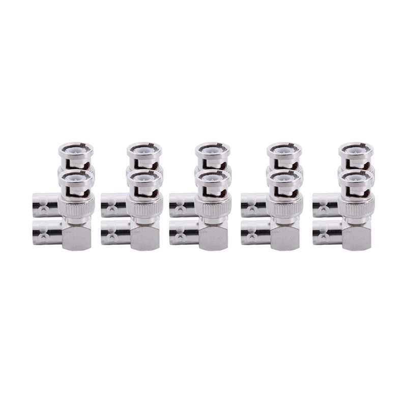 10-Pack 90 градусов BNC под прямым углом штекер BNC Женский видео адаптер(AV-A55-10