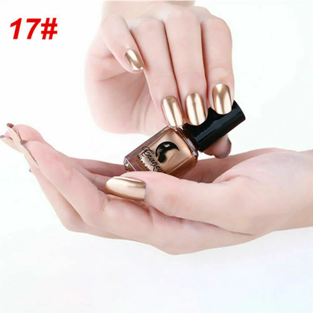 Золотой Holographic Powder Holosexual Salon Nails Pigment Mirror Chrome Gel Nail Polish Powder Nail Product HJL2019 - Цвет: Золотой