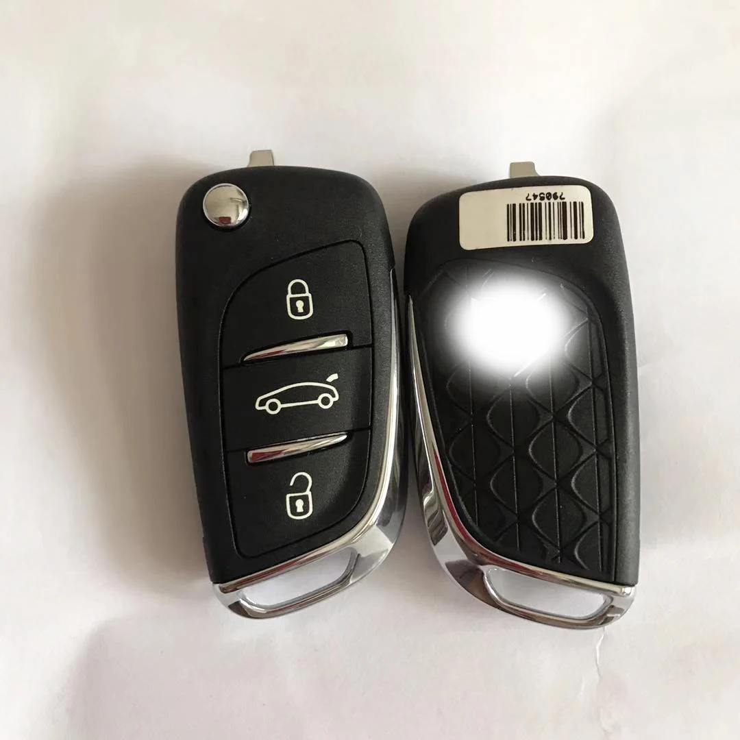 Дистанционный ключ с 3 кнопками для Citroen C4L DS3 DS4 DS5LS DS6 434 МГц ID46 Электронный чип без лезвия хорошего качества