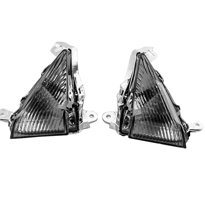Передняя Поворотная сигнальная линза для Kawasaki Ninja 650R 2006-2008 ZX14 2008-2010 ZX10R 2006-2010 ZX6R/ZX636 2005-2010 дым