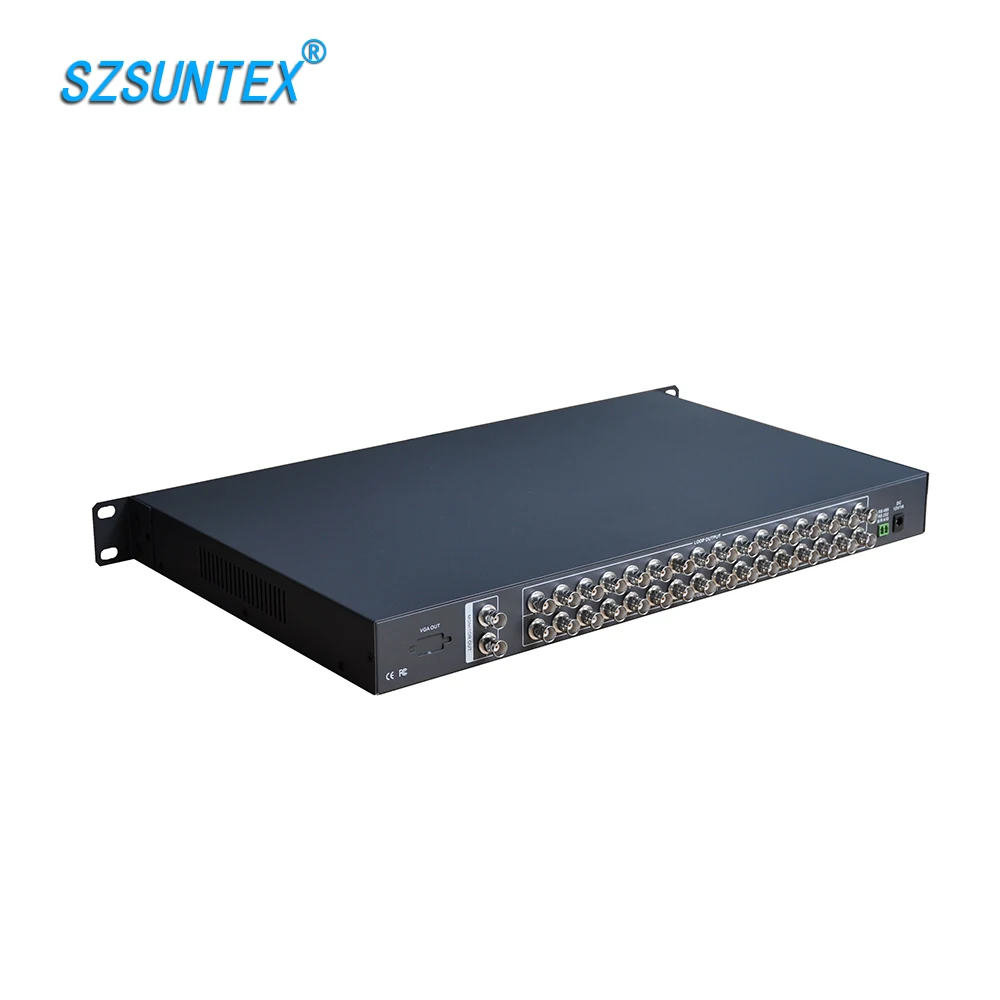 16CH Host CCTV Camera Video Quad 16 Channel Color Quad Processor multiplexer splitter - Color Name: 16CH Host
