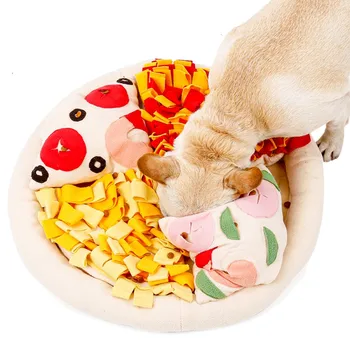 

Pet Snuffle Mat Dogs Snuffle Mat Pet Sniffing Training Pizza Hidden Food Sniffing Blanket Relieve Stress Nosework Puzzle Toys